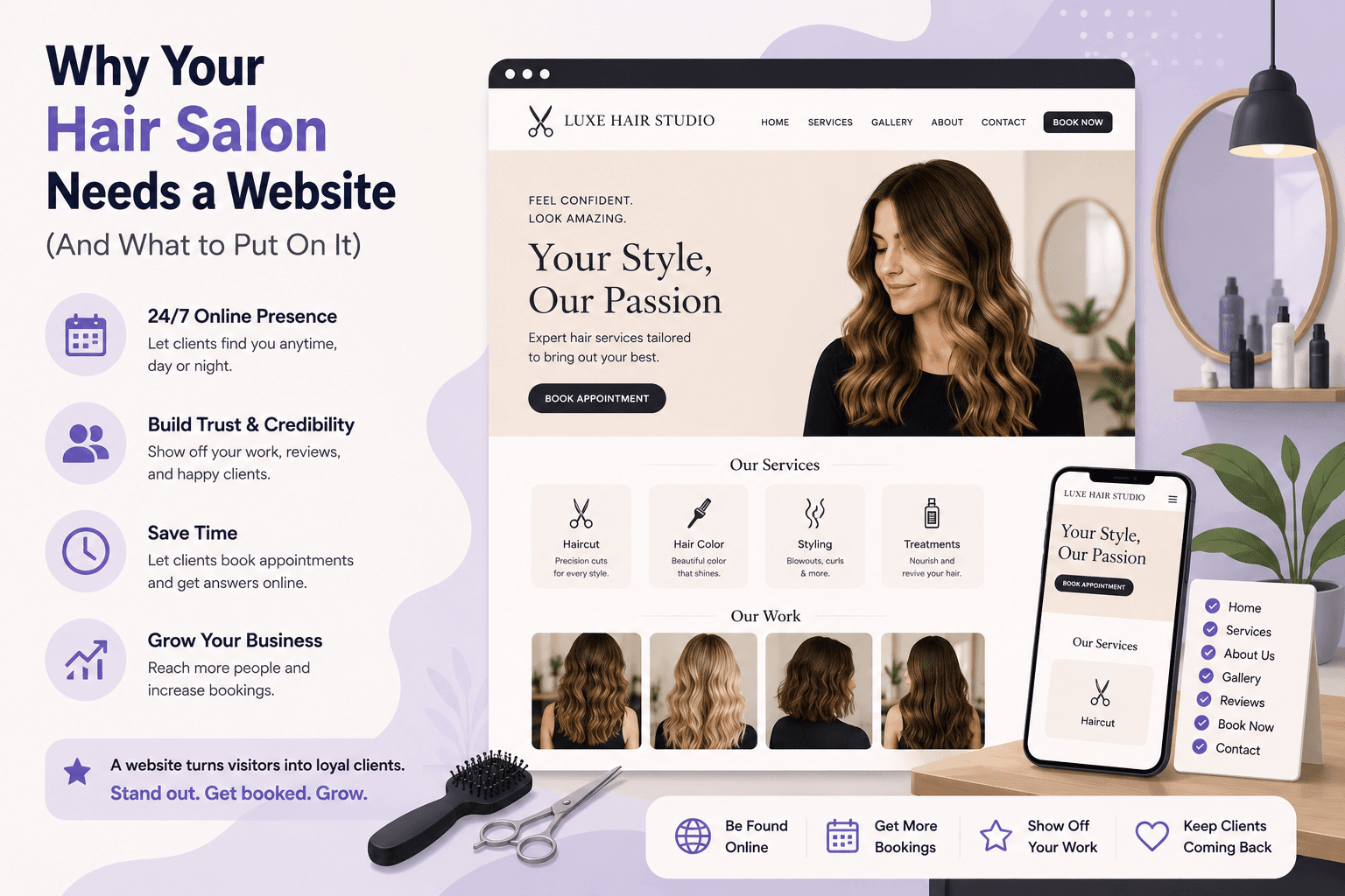 Why Your Hair Salon Needs a Website (And What to Put On It)