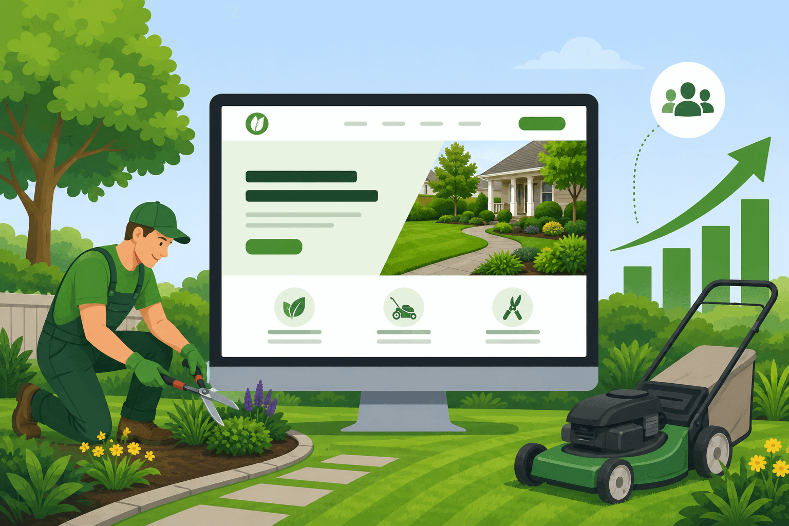 Why Landscaping and Lawn Care Businesses Need a Website to Grow