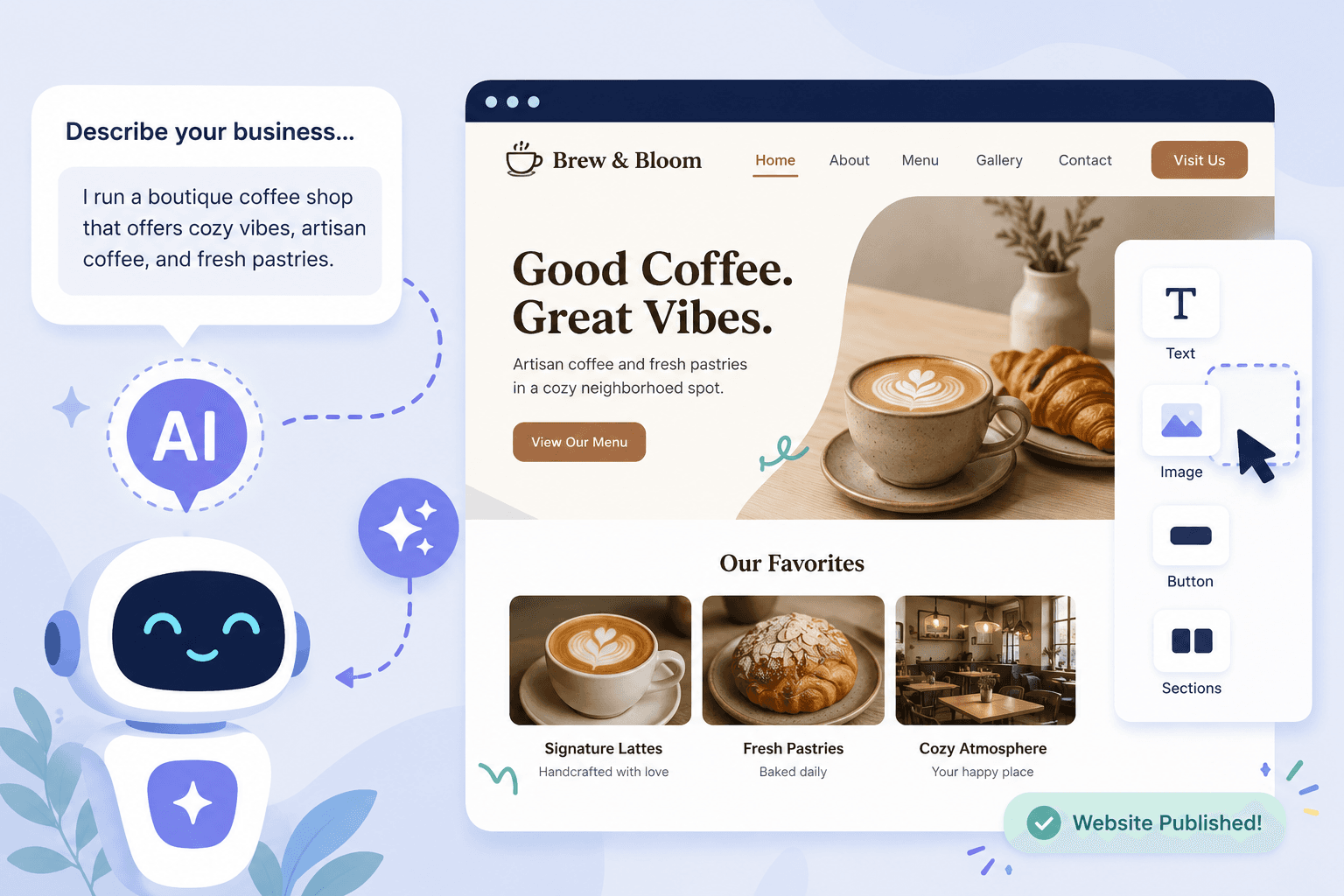 AI Website Builder Free With Prompt: Build Your Site by Describing Your Business
